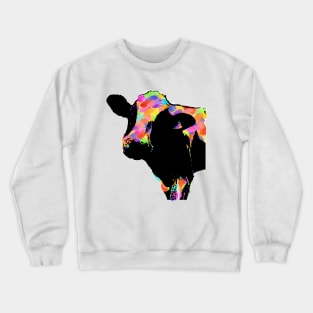 Rainbow Cow Crewneck Sweatshirt